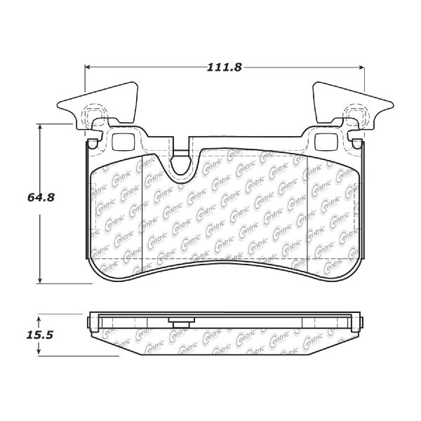 2007-2011 Mercedes-Benz CLS63 AMG Disc Brake Pad Set - Rear (Centric)