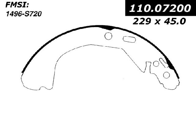 1997-1999 Oldsmobile Cutlass Drum Brake Shoe - Rear (Centric)