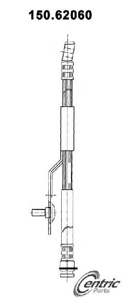 1990-1991 Cadillac Seville Brake Hydraulic Hose - Front Right (Centric)