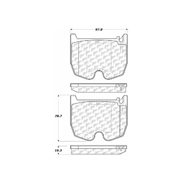 2004-2007 Mercedes-Benz SL600 Disc Brake Pad Set - Front (Centric)