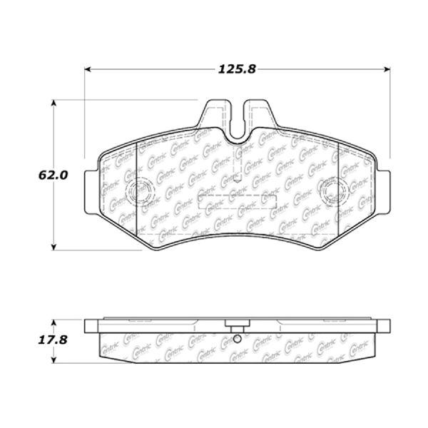 2002-2006 Freightliner Sprinter 2500 Disc Brake Pad Set - Rear (Centric)