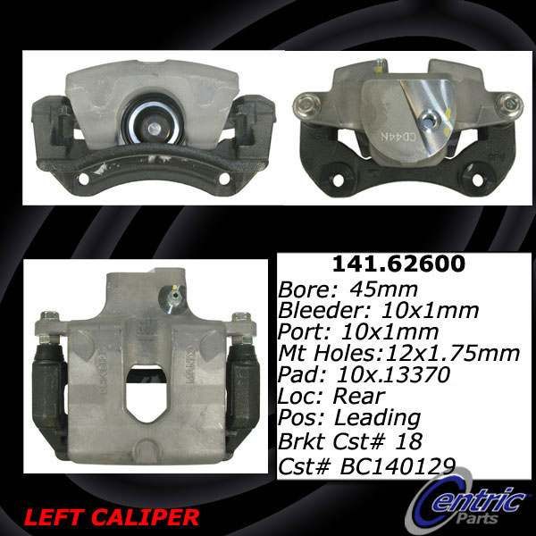 2008-2014 Cadillac CTS Disc Brake Caliper - Rear Right (Centric)