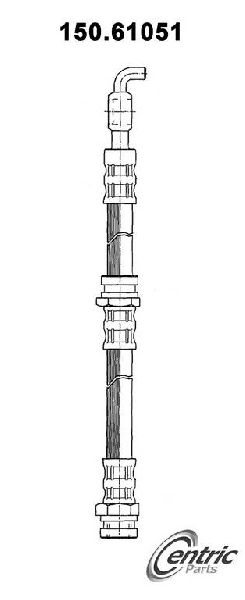1990-1995 Mazda 323 Brake Hydraulic Hose - Front (Centric)