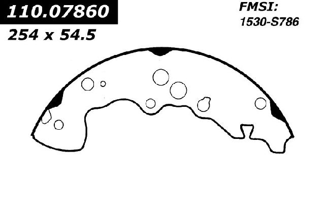 2002-2006 Suzuki XL-7 Drum Brake Shoe - Rear (Centric)