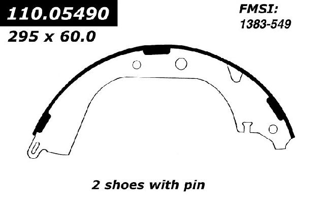 1993-1998 Toyota T100 Drum Brake Shoe - Rear (Centric)