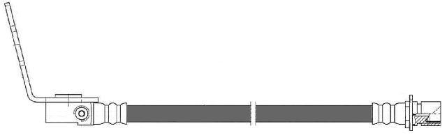 2011-2014 GMC Sierra 3500 HD Brake Hydraulic Hose - Rear Upper (Centric)