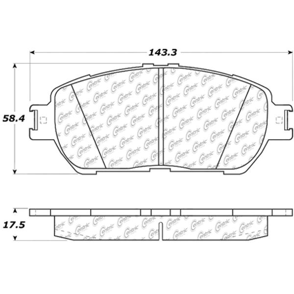 2004-2008 Toyota Solara Disc Brake Pad Set - Front (Centric)