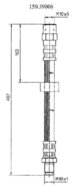 1997-1998 Volvo S90 Brake Hydraulic Hose - Front (Centric)