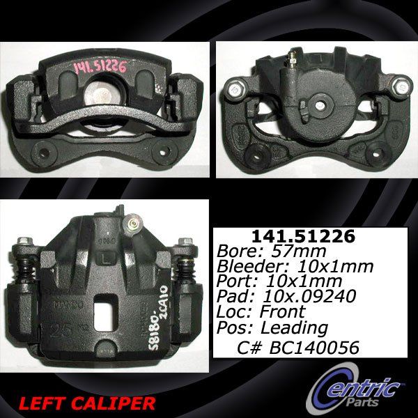 2002-2006 Kia Optima Disc Brake Caliper - Front Left (Centric)