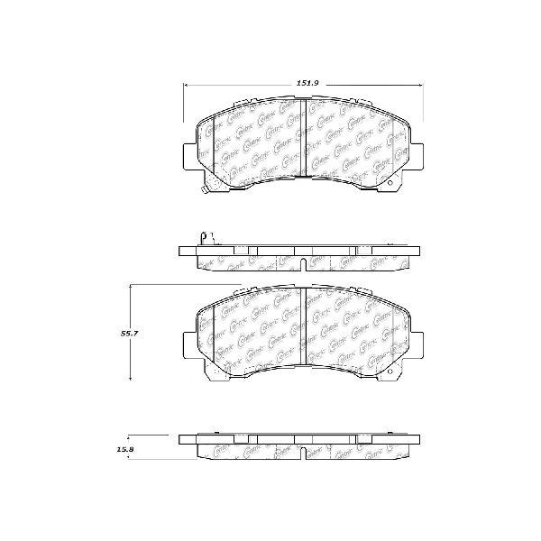 2016 Chevrolet S10 Disc Brake Pad Set - Front (Centric)