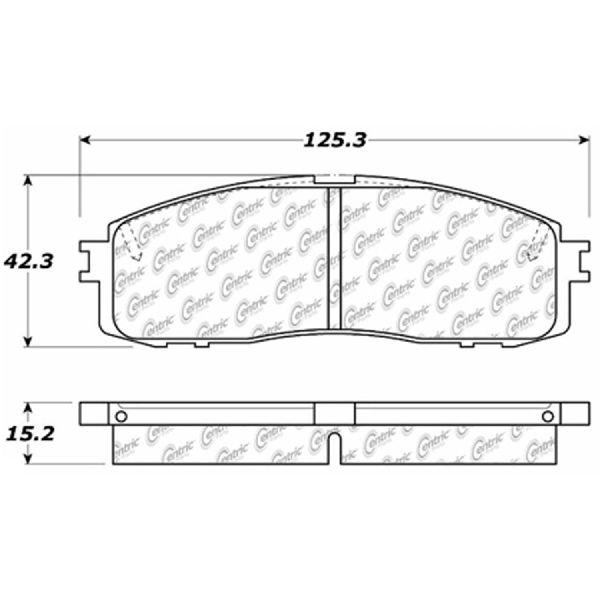 1986-1992 Toyota Supra Disc Brake Pad Set - Rear (Centric)