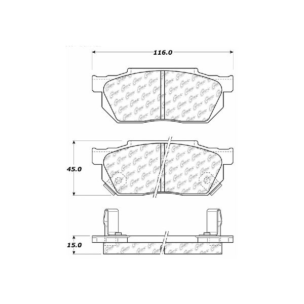 2001-2006 Honda Insight Disc Brake Pad Set - Front (Centric)
