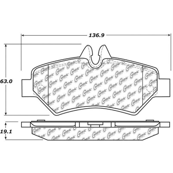 2010-2018 Mercedes-Benz Sprinter 3500 Disc Brake Pad Set - Rear (Centric)