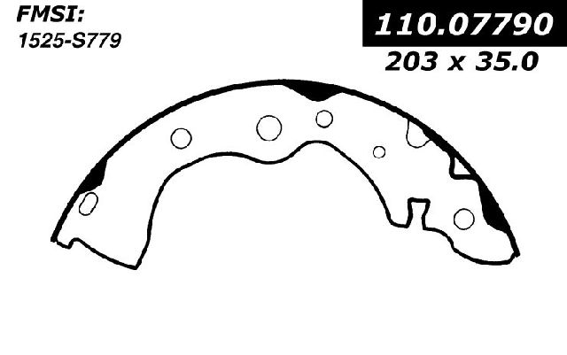 2001-2006 Nissan Sentra Drum Brake Shoe - Rear (Centric)