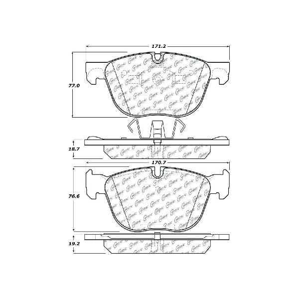 2008-2019 BMW X6 Disc Brake Pad Set - Front (Centric)