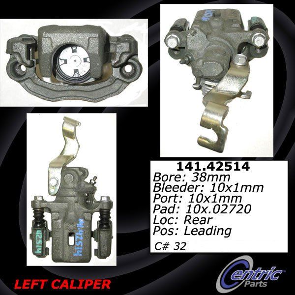 1994-1998 Nissan 240SX Disc Brake Caliper - Rear Left (Centric)