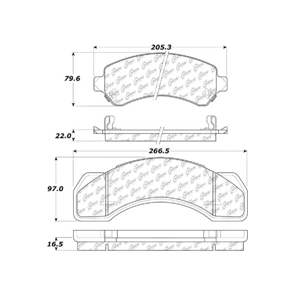 1994-2002 GMC C3500HD Disc Brake Pad Set - Front or Rear (Centric)