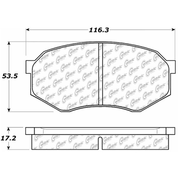 1995-2004 Toyota Tacoma Disc Brake Pad Set - Front (Centric)