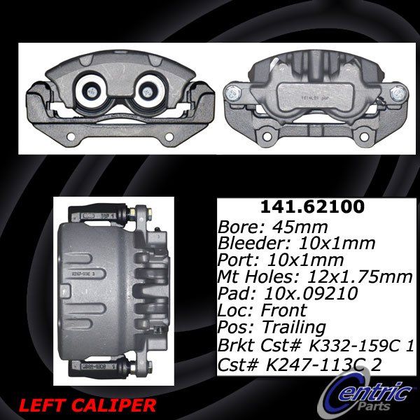 2005-2008 Cadillac STS Disc Brake Caliper - Front Right (Centric)