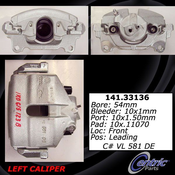 2016 Volkswagen Eos Disc Brake Caliper - Front Left (Centric)