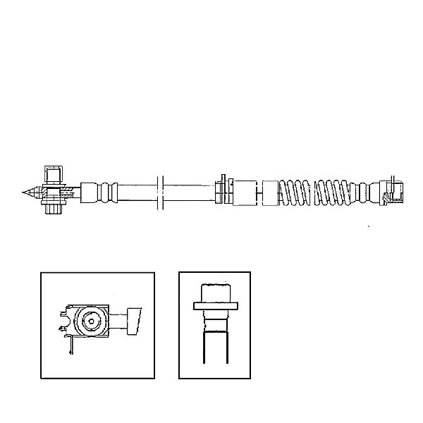 2006-2013 Audi A3 Brake Hydraulic Hose - Front (Centric)