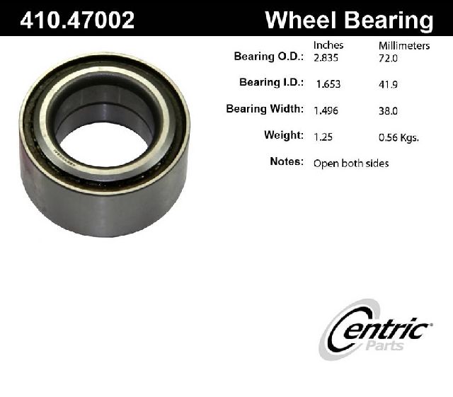 2003-2006 Subaru Baja Wheel Bearing - Front (Centric)