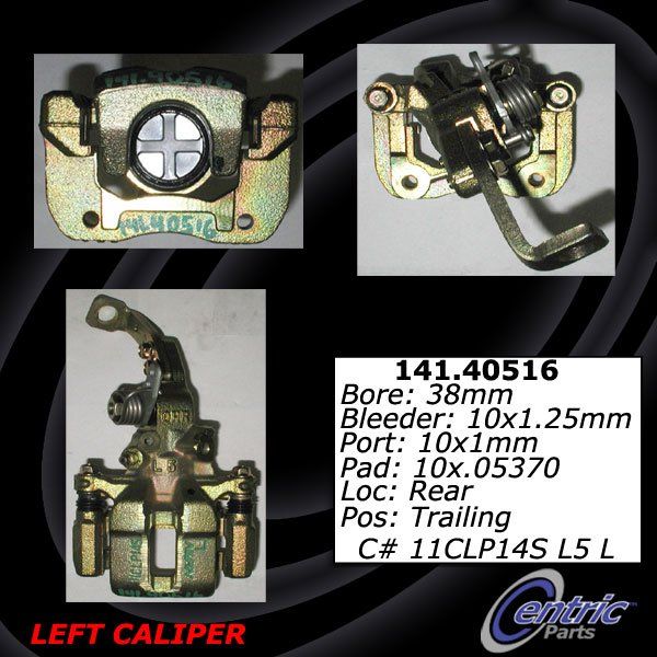 1992-1994 Acura Vigor Disc Brake Caliper - Rear Left (Centric)