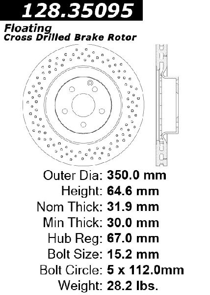 2007-2013 Mercedes-Benz S600 Disc Brake Rotor - Front (Centric)