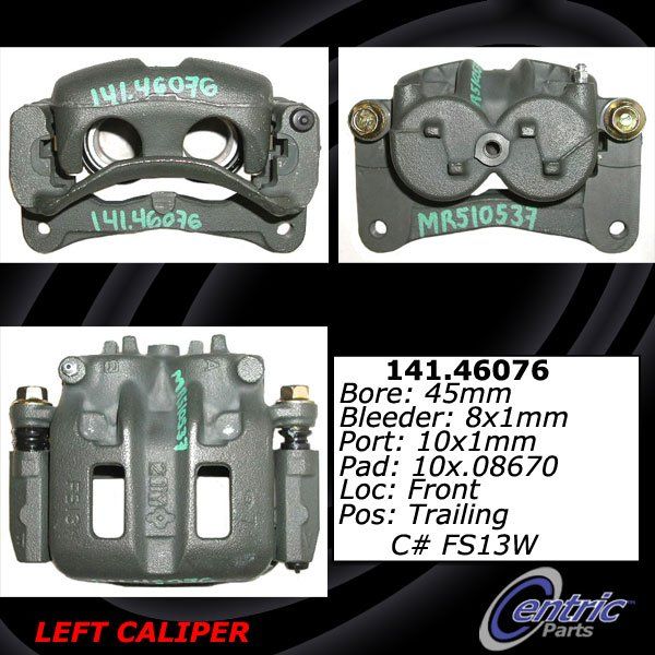 2000-2006 Mitsubishi Montero Disc Brake Caliper - Front Left (Centric)
