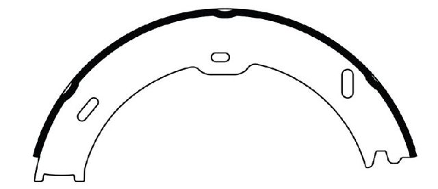2010-2023 Mercedes-Benz Sprinter 3500 Parking Brake Shoe - Rear (Centric)