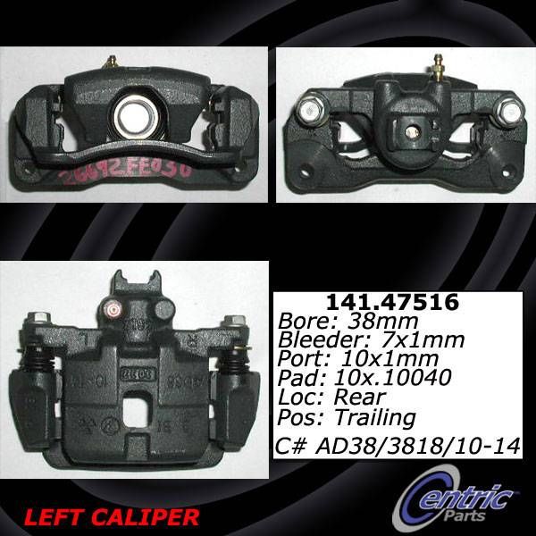 2004-2008 Subaru Forester Disc Brake Caliper - Rear Left (Centric)