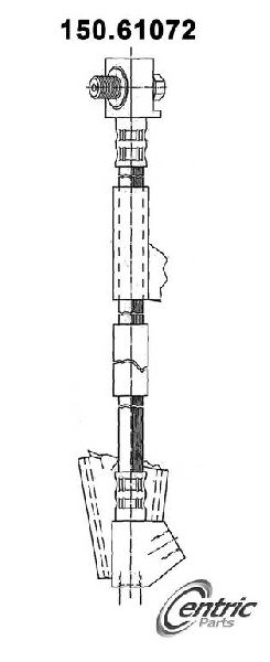 1996-2007 Ford Taurus Brake Hydraulic Hose - Front Left (Centric)