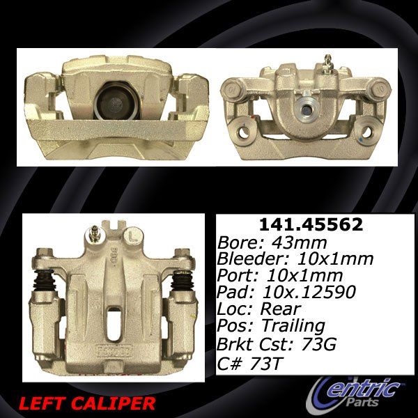 2007-2012 Mazda CX-7 Disc Brake Caliper - Rear Left (Centric)