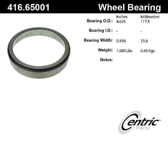 2011-2018 Ram 4500 Wheel Bearing Race - Rear Inner (Centric)