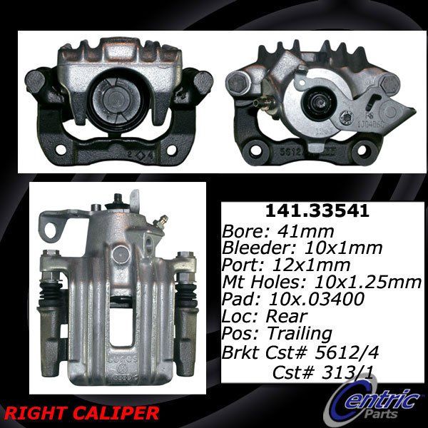 1998 Volkswagen Jetta Disc Brake Caliper - Rear Right (Centric)