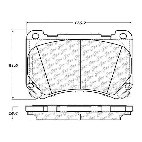 2011 Hyundai Equus Disc Brake Pad Set - Front (Centric)