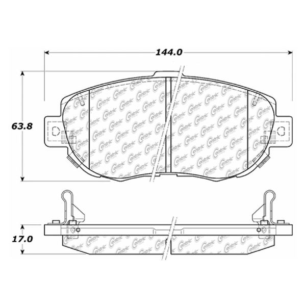 2001-2005 Lexus IS300 Disc Brake Pad Set - Front (Centric)