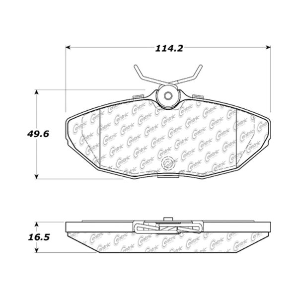 2000-2006 Lincoln LS Disc Brake Pad Set - Rear (Centric)