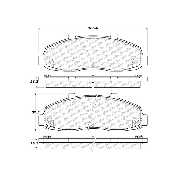 1997-2003 Ford F-150 Disc Brake Pad Set - Front (Centric)