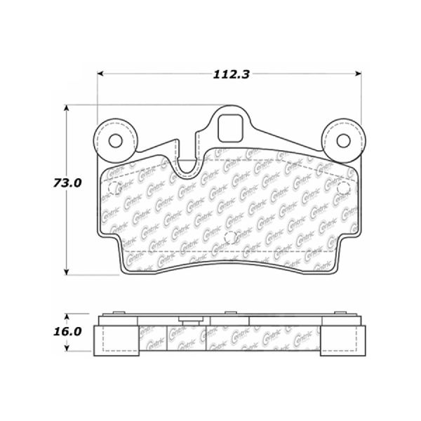 2007-2015 Audi Q7 Disc Brake Pad Set - Rear (Centric)