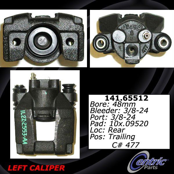 2003-2004 Lincoln Aviator Disc Brake Caliper - Rear Left (Centric)