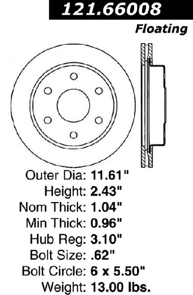 1988-1991 Chevrolet K1500 Disc Brake Rotor - Front (Centric)