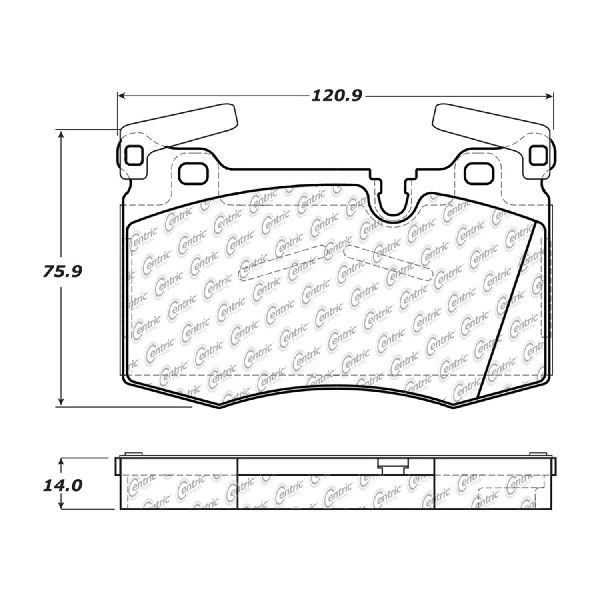 2009-2015 Mini Cooper Disc Brake Pad Set - Front (Centric)