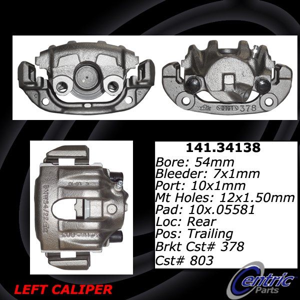 1992-1996 BMW 318is Disc Brake Caliper - Front Left (Centric)