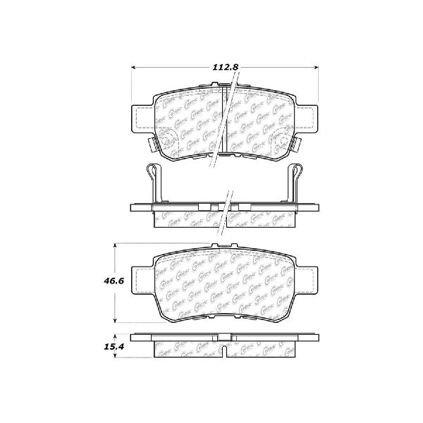 2005-2010 Honda Odyssey Disc Brake Pad Set - Rear (Centric)