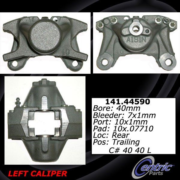 2001-2005 Lexus IS300 Disc Brake Caliper - Rear Left (Centric)