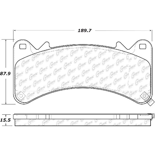 2015-2020 Chevrolet Suburban Disc Brake Pad Set - Front (Centric)