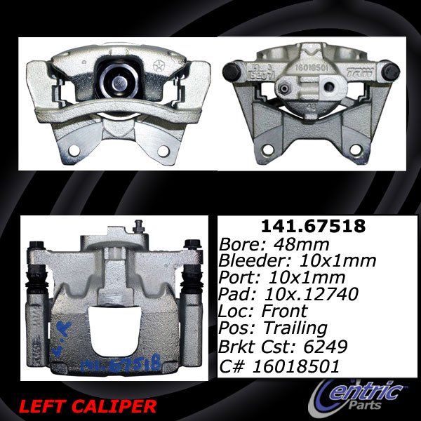 2007-2011 Dodge Nitro Disc Brake Caliper - Rear Left (Centric)