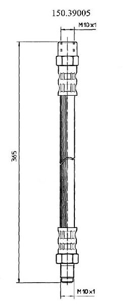 1998-2004 Volvo C70 Brake Hydraulic Hose - Front (Centric)
