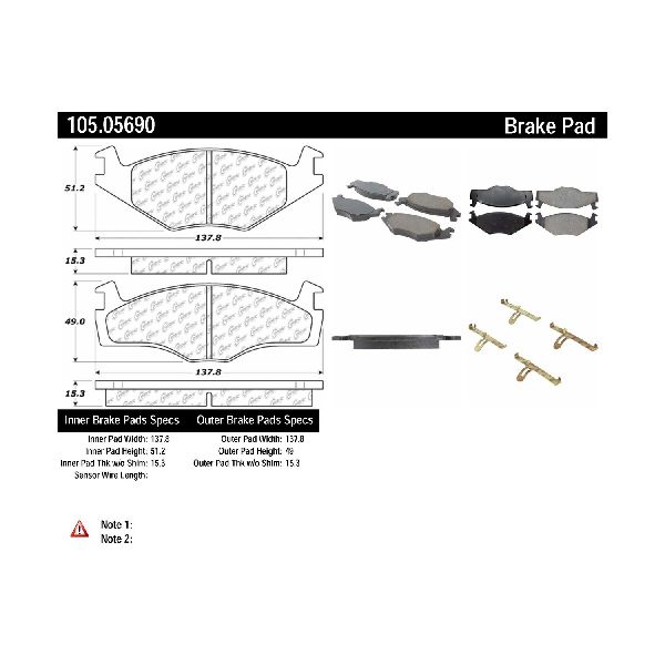 1985-1988 Volkswagen Jetta Disc Brake Pad Set - Front (Centric)